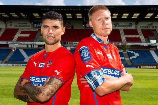 Helsingborgs nyförvärv Victor Pálsson och Markus