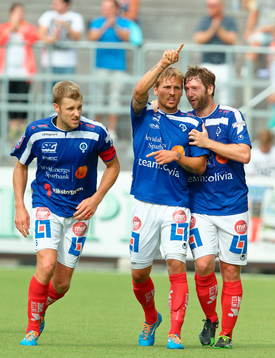 Åtvidabergs Daniel Hallingström, Martin Christensen och