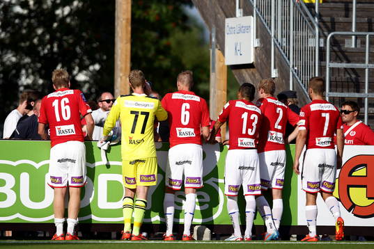Kalmars David Elm, målvakt Lars Cramer, Marcus Nilsson,
