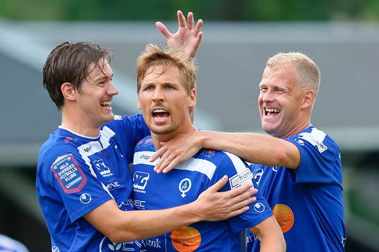 Åtvidabergs Victor Sköld, Martin Christensen och Kristian