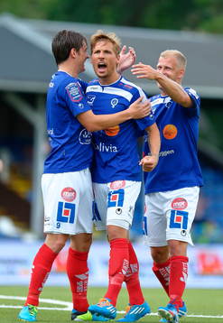 Åtvidabergs Victor Sköld, Martin Christensen och Kristian