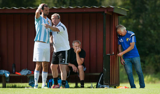 Hässleholms tränare Patrik Lennartsson och Ingemar