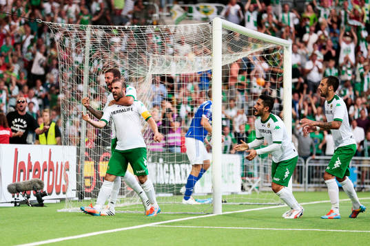 Hammarbys Kennedy Bakircioglu jublar