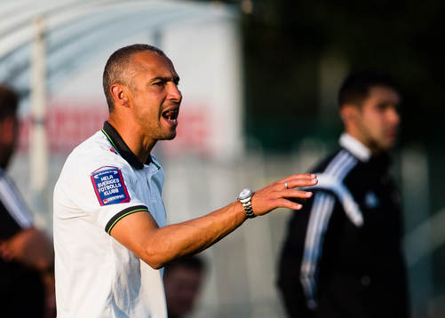 Falkenbergs tränare Henrik Larsson