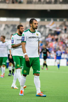 Hammarbys Marko Mihajlovic ser deppig ut