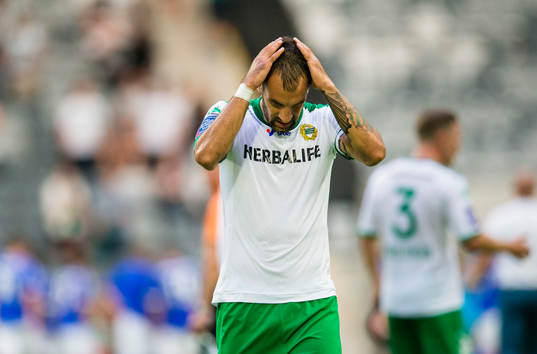 Hammarbys Marko Mihajlovic ser deppig ut