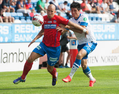 Helsingborgs Mattias Lindström i matchen i allsvenskan