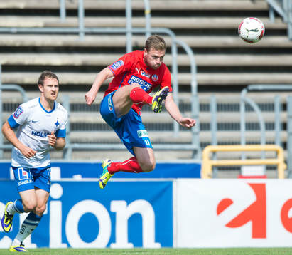 Helsingborgs Arnor Smarason i matchen i allsvenskan mellan