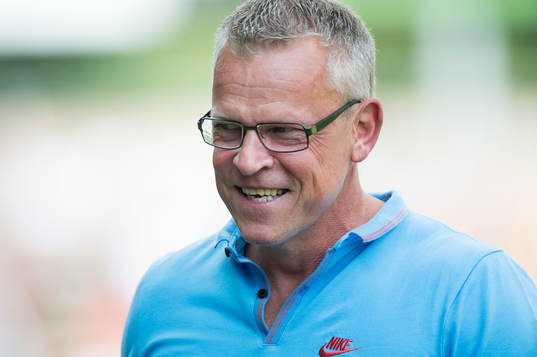 Norrköpings tränare Jan Andersson i matchen i allsvenskan