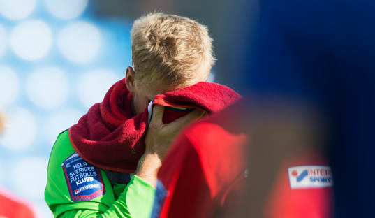 Helsingborgs målvakt Pär Hansson i matchen i allsvenskan
