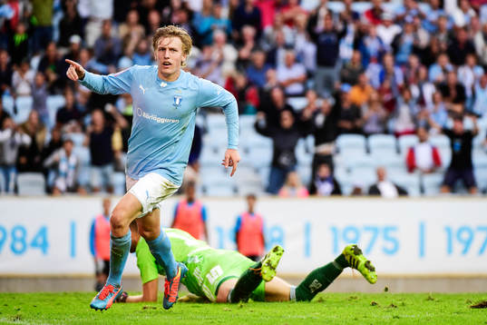 Malmö FFs Emil Forsberg jublar