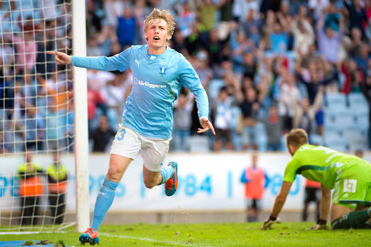 Malmö FFs Emil Forsberg jublar