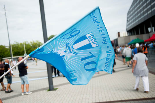 En Malmö FF flagga