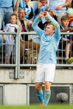 Malmö FFs Emil Forsberg jublar