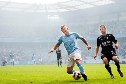 Malmö FFs Magnus Eriksson och IFK Göteborgs Hjalmar