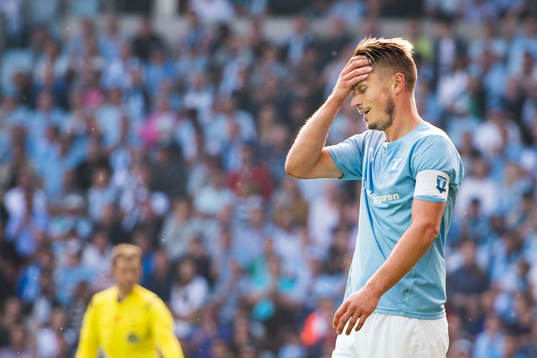 Malmö FFs Markus Rosenberg deppar