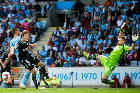 Malmö FFs Markus Rosenberg och IFK Göteborgs Ludwig