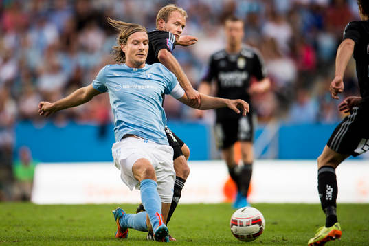 Malmö FFs Markus Halsti och IFK Göteborgs Robin Söder