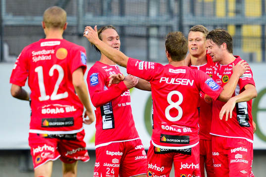 Elfsborgs spelare jublar