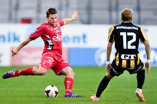 Elfsborgs Anders Svensson och Häckens Oscar Lewicki