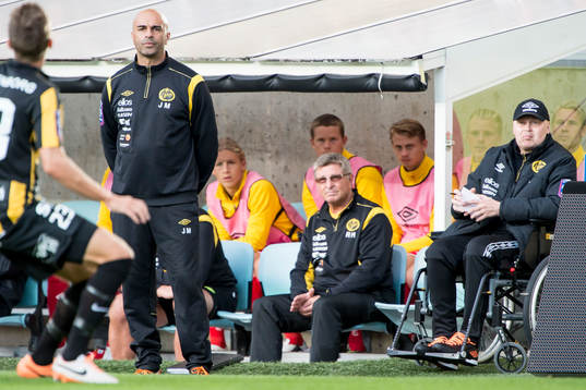 Elfsborgs tränare Jan Mian och manager Klas Ingesson