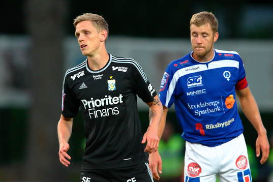 IFK Göteborgs Sören Rieks och Åtvidabergs Daniel