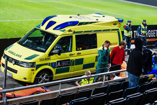 Djurgårds supportrar får sjukvård