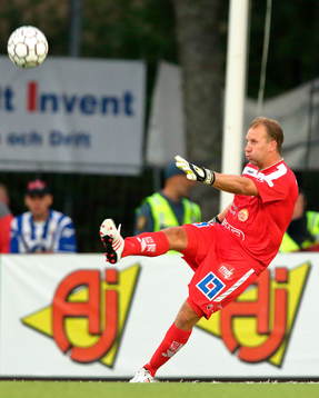 Åtvidabergs målvakt Henrik Gustavsson