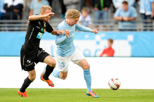 Örebros Patrik Haginge och Malmö FFs Emil Forsberg