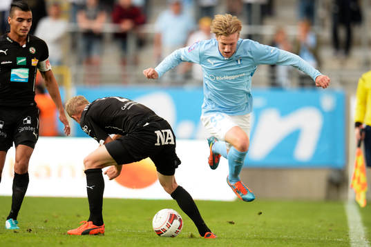 Örebros Patrik Haginge och Malmö FFs Emil Forsberg