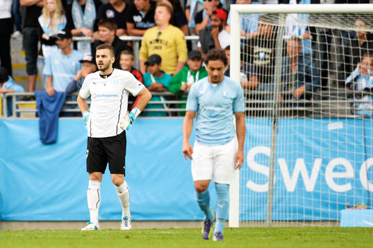 Malmö FFs målvakt Zlatan Azinovic och Ricardo Ferreira Da