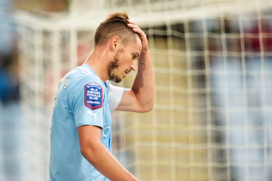 Malmö FFs Markus Rosenberg deppar