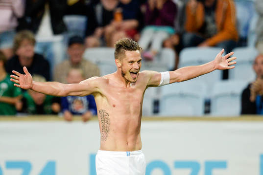 Malmö FFs Markus Rosenberg jublar