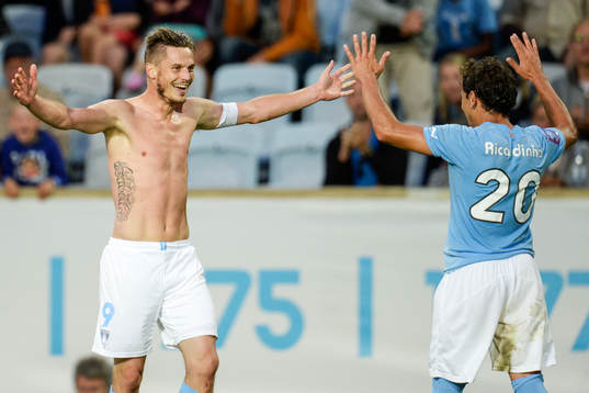 Malmö FFs Markus Rosenberg jublar