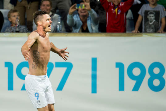 Malmö FFs Markus Rosenberg jublar