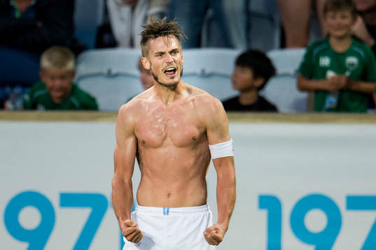 Malmö FFs Markus Rosenberg jublar