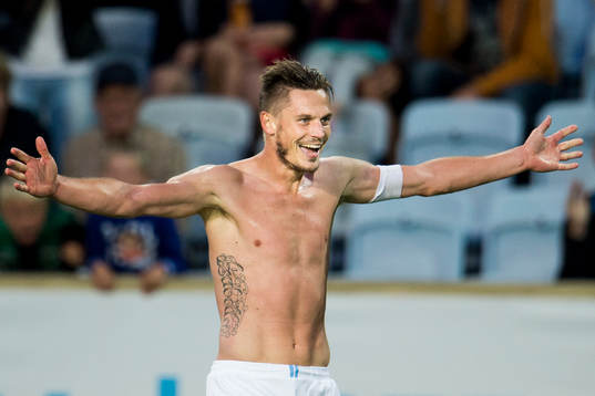 Malmö FFs Markus Rosenberg jublar