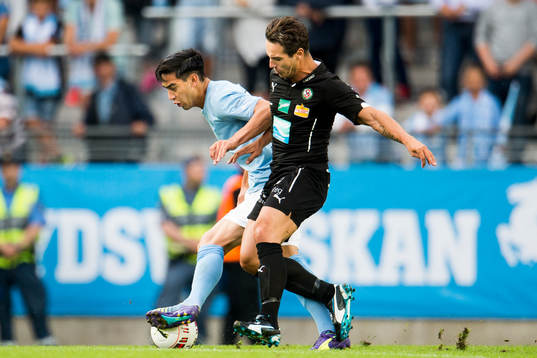 Malmö FFs Amin Nazari och Örebros Nordin Gerzic