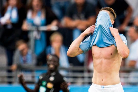 Malmö FFs Markus Rosenberg deppar