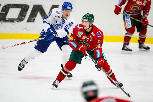 Frölundas Andreas Johnson skäret före Leksands Johan Ryno