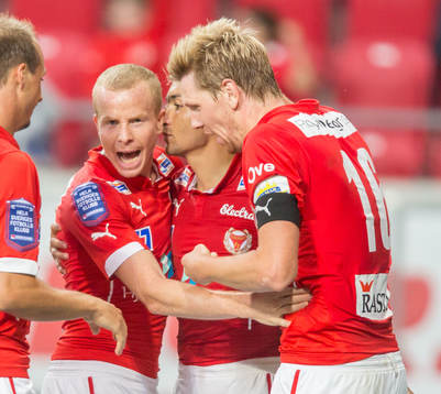 Alla målskyttarna Kalmars Tobias Eriksson, Kalmars Emin