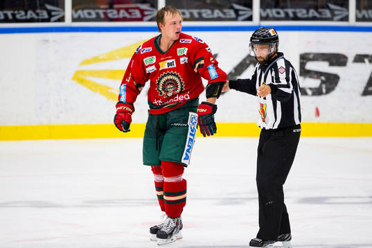 Frölundas Oliver Bohm får matchstraff