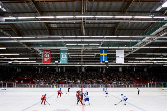 Nedsläpp i ishockeyträningsmatchen