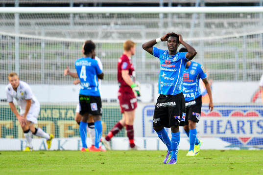 Halmstads King Osei Gyan deppar