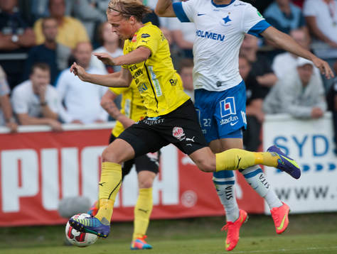 Mjällbys Robin Strömberg fixar straff