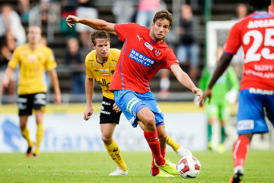 Helsingborgs Mikael Dahlberg och Elfsborgs Marcus Rohdén
