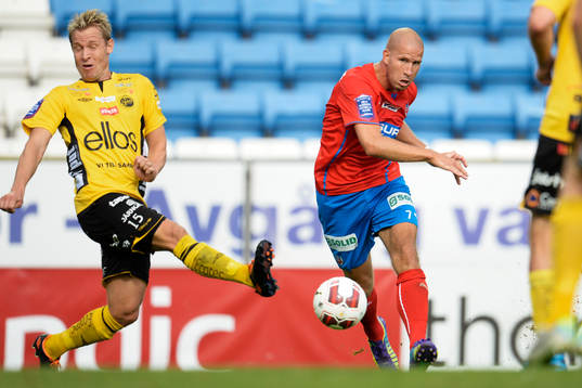 Helsingborgs Mattias Lindström och Elfsborgs Andreas