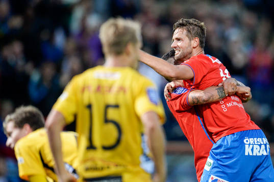 Helsingborgs Mikael Dahlberg jublar