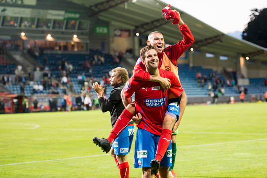 Helsingborgs Jordan Larsson jublar