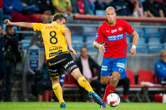 Helsingborgs Mattias Lindström och Elfsborgs Anders